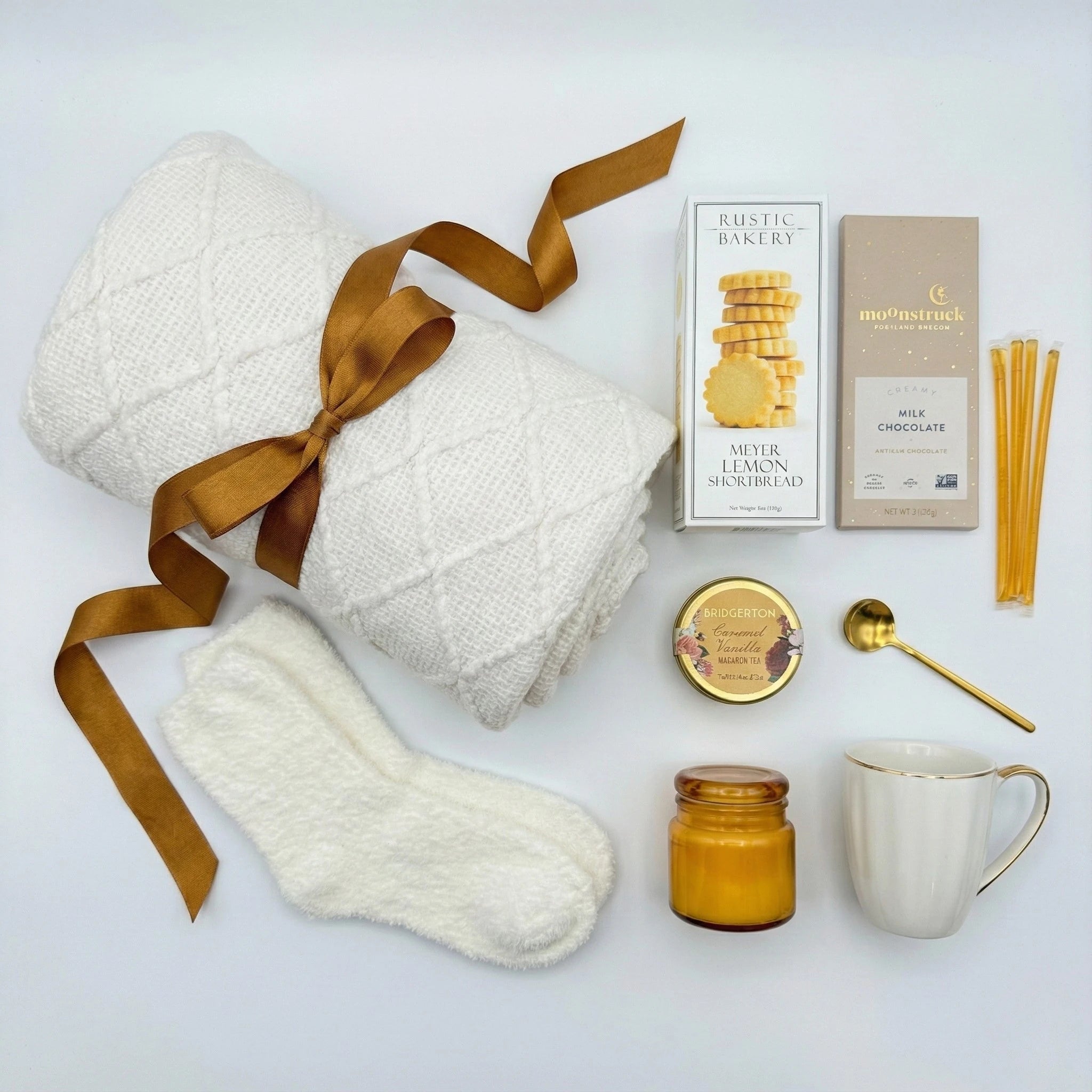 A vibrant and celebratory birthday gift box featuring premium treats and personalized items, hand-packed in Dallas for a memorable milestone