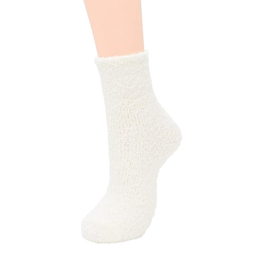 Fluffy White Socks