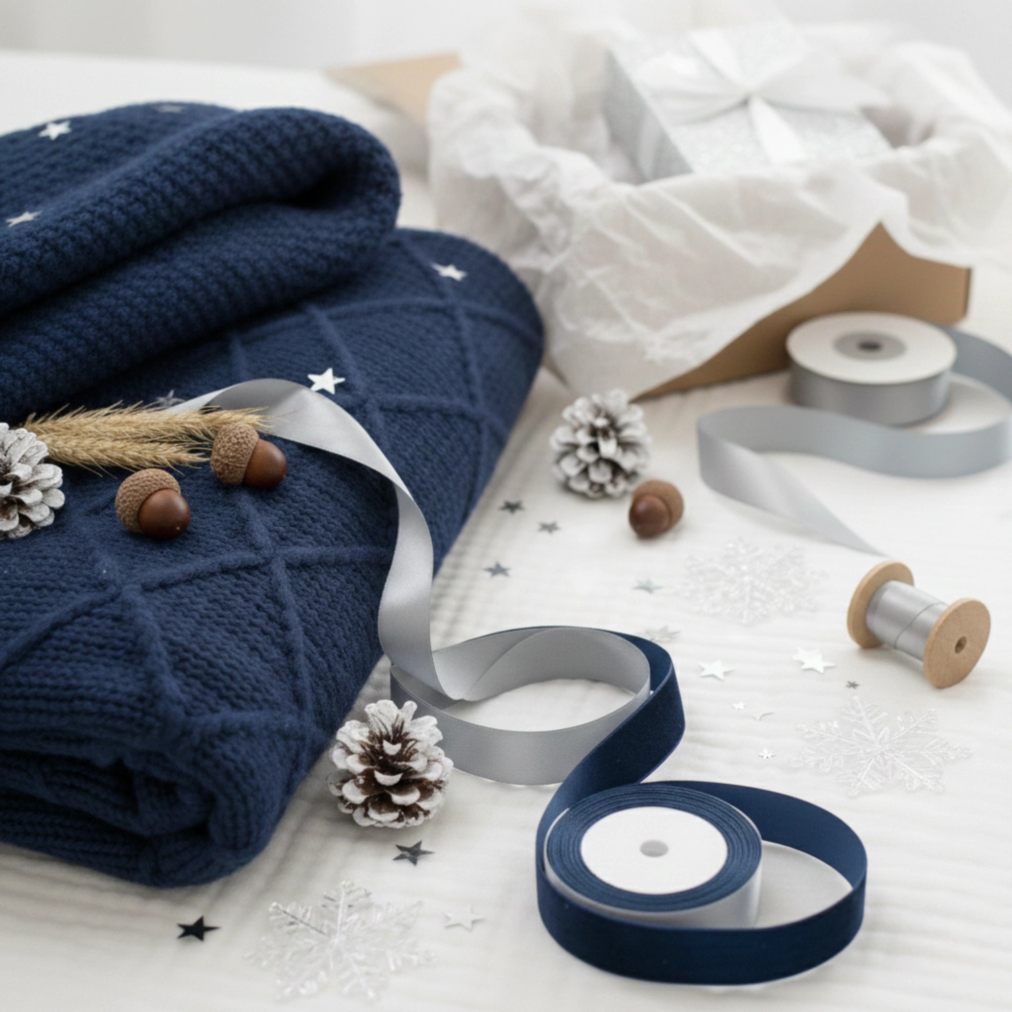 Snug winter gift box and seasonal care package featuring cozy blankets, hand-packed by Arinna Gifts in Dallas