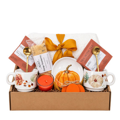 Fall Harvest Cozy Fall Gift Box, Autumn Comfort & Seasonal Care Package by Arinna Gifts Dallas TX